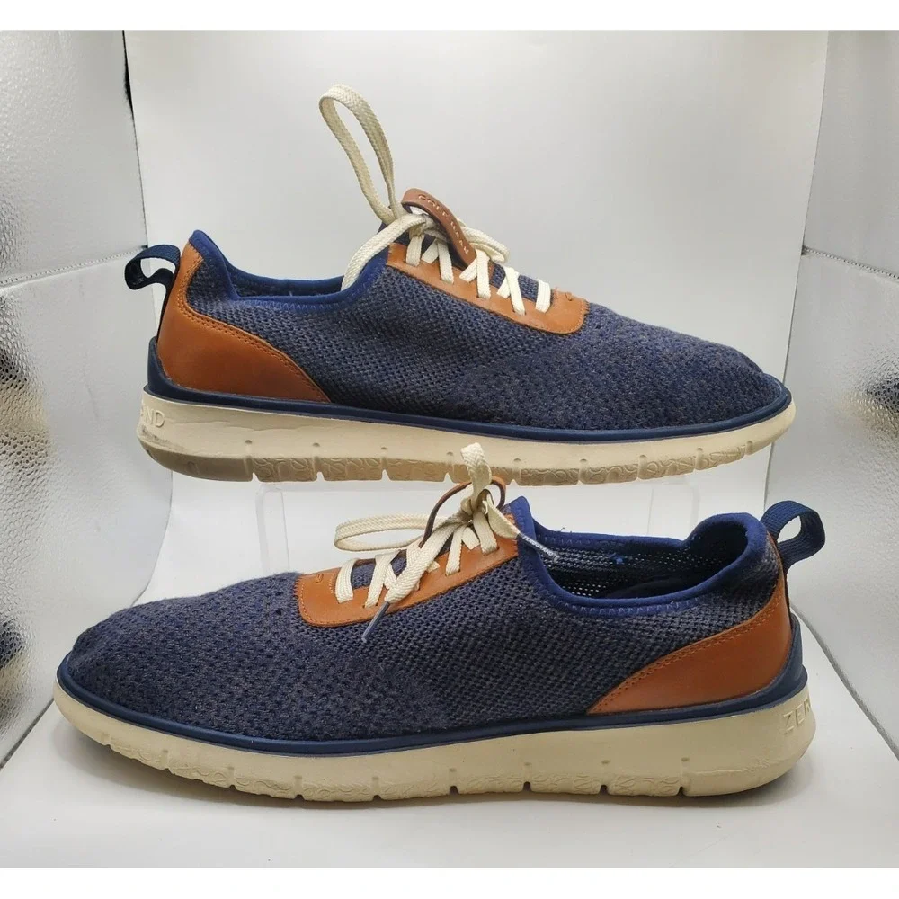 Cole Haan Sneakers Generation ZeroGrand Stitchlite Men's 13 Blue Knit Comfort